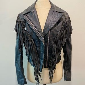 VINTAGE leather motorcycle jacket